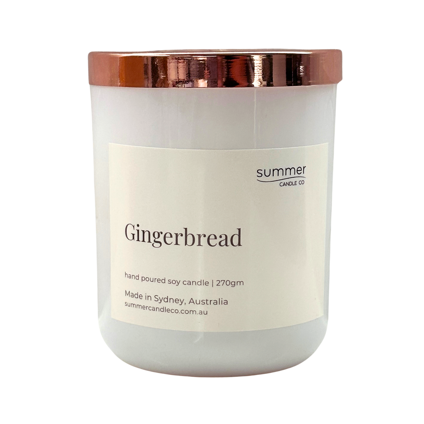 Gingerbread scented candle