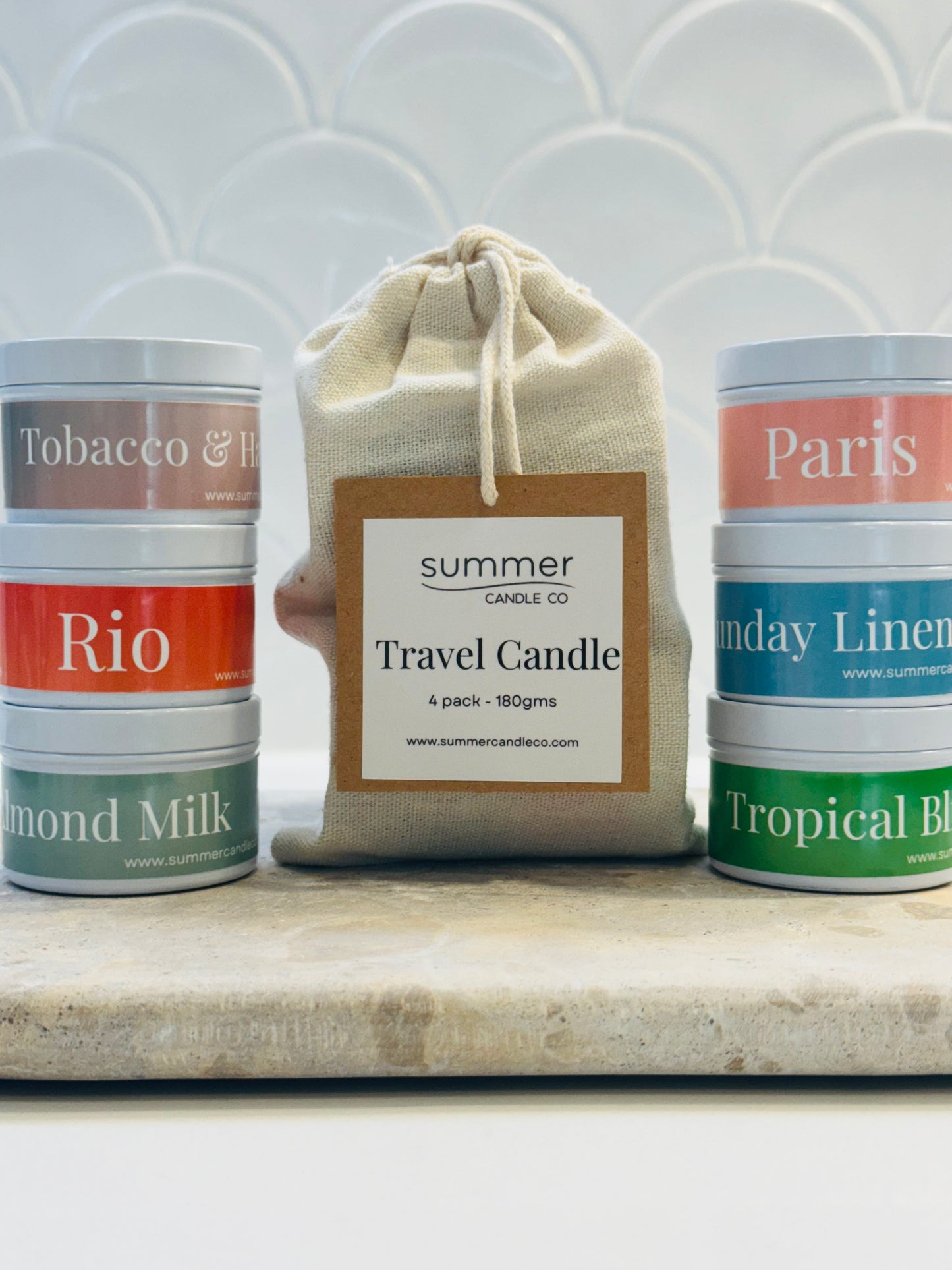 Sample Candle Set - Maxi Tea-Light - Travel Tin Candles