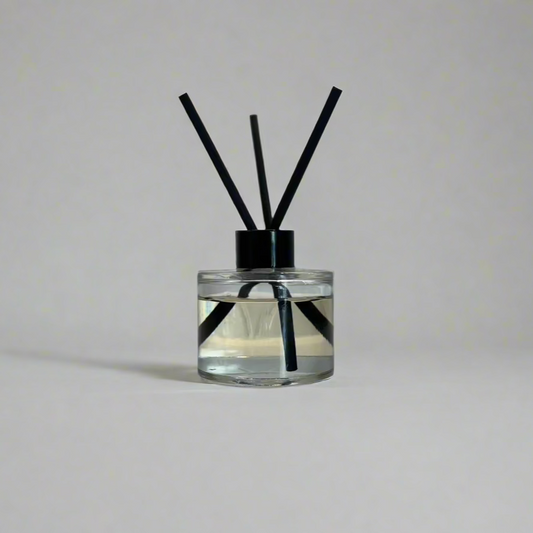 Reed Diffuser - Round - 120ml with black collar and reeds