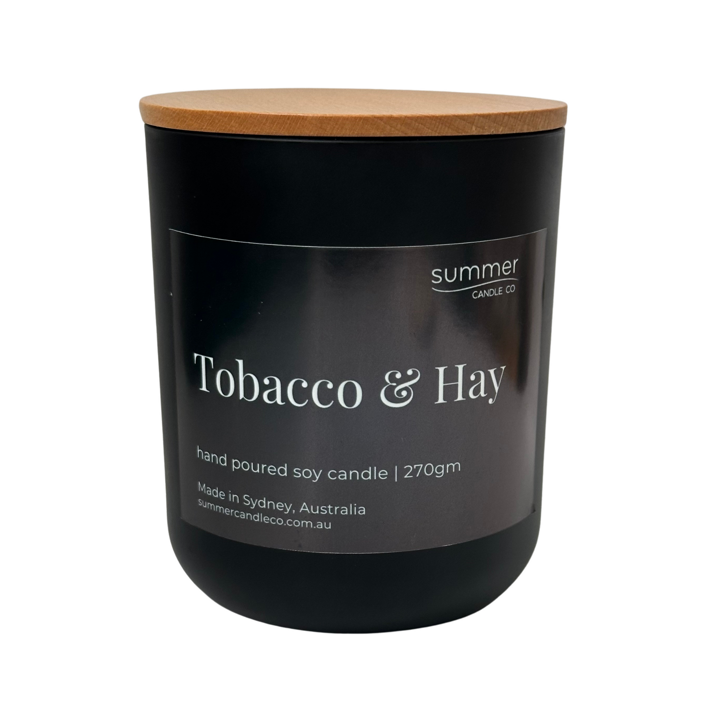 Tobacco & Hay Soy Wax Candle