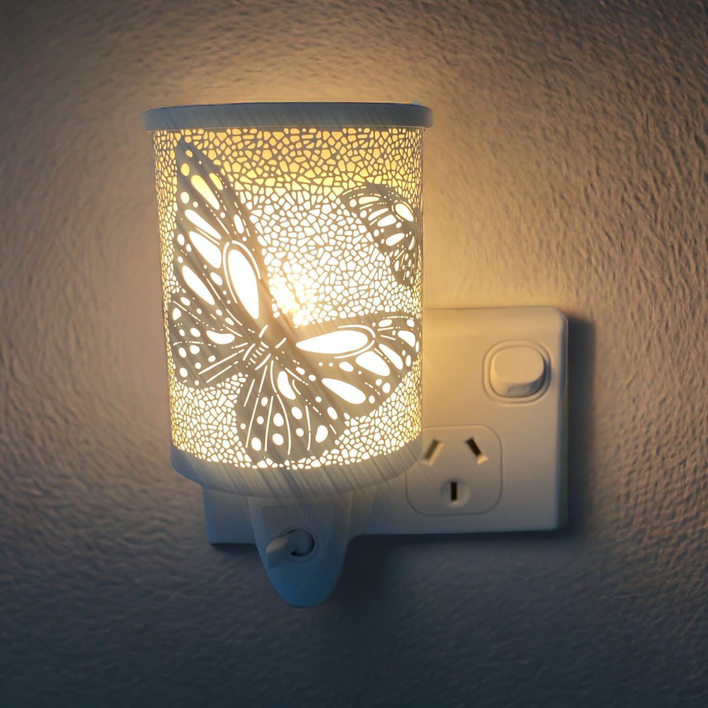 Plug-in Metal Warmer- Butterfly