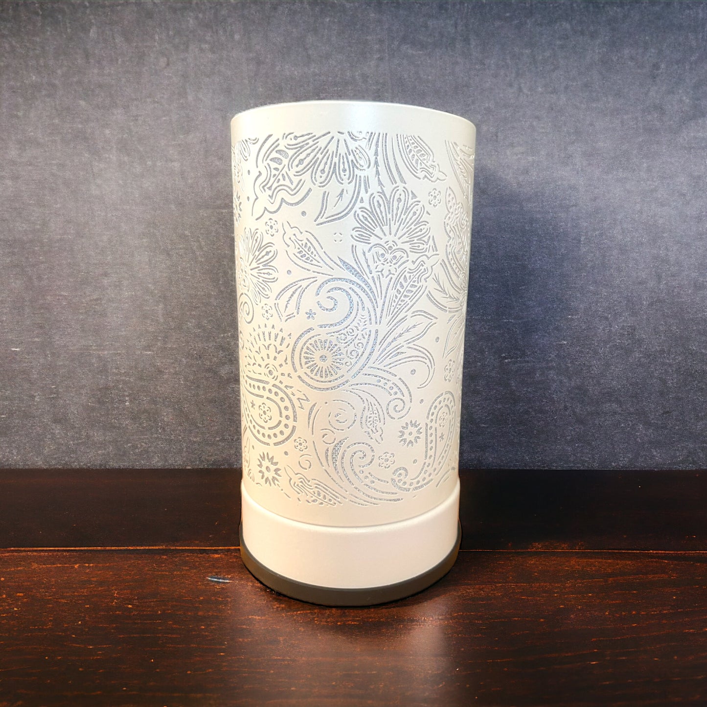 Melt Warmer - Floral White Metal