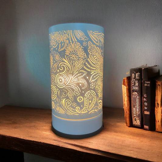 Melt Warmer - Floral White Metal