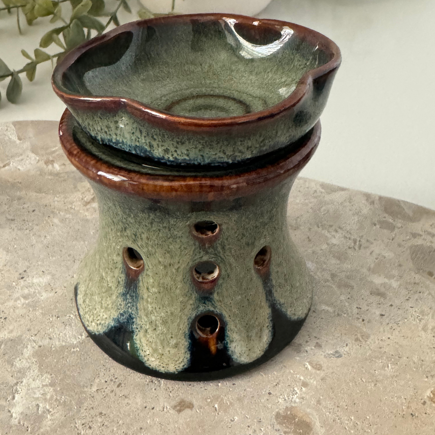 Essential Oil Ceramic Burner - Handmade