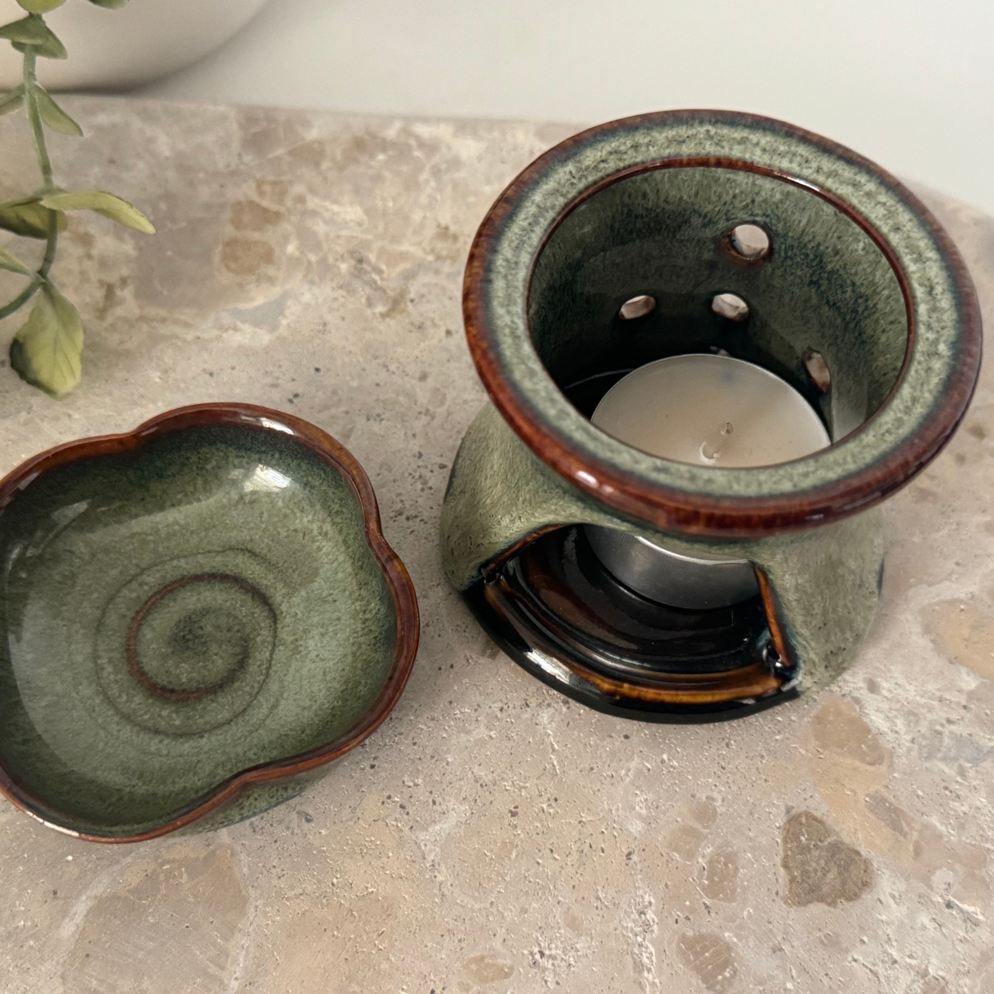 Essential Oil Ceramic Burner - Handmade