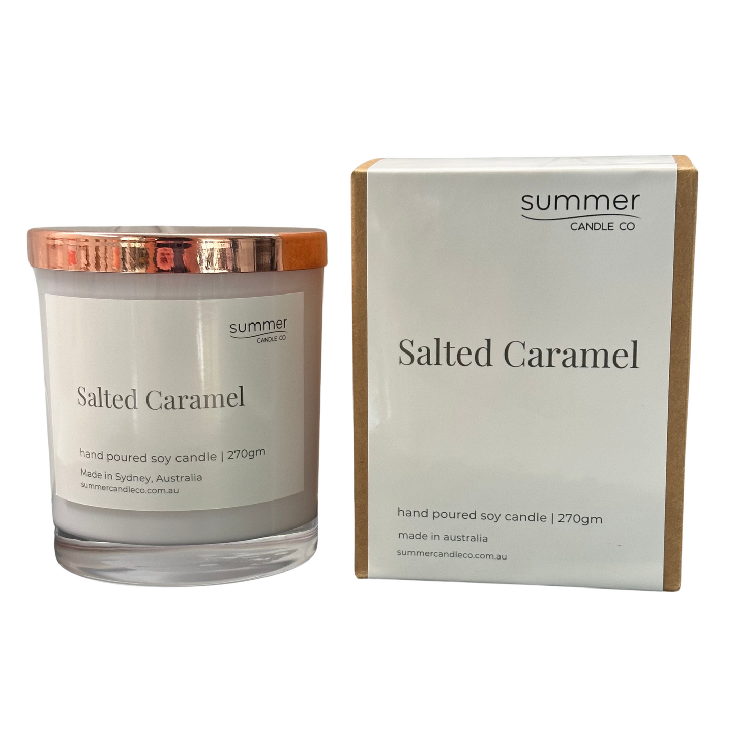 Salted Caramel Soy Wax Candle