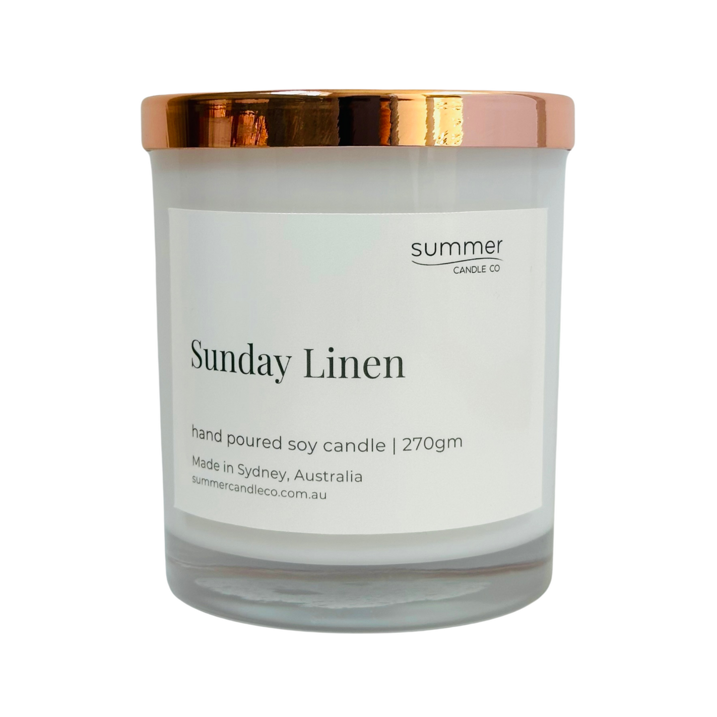 Sunday Linen Soy Wax Candle