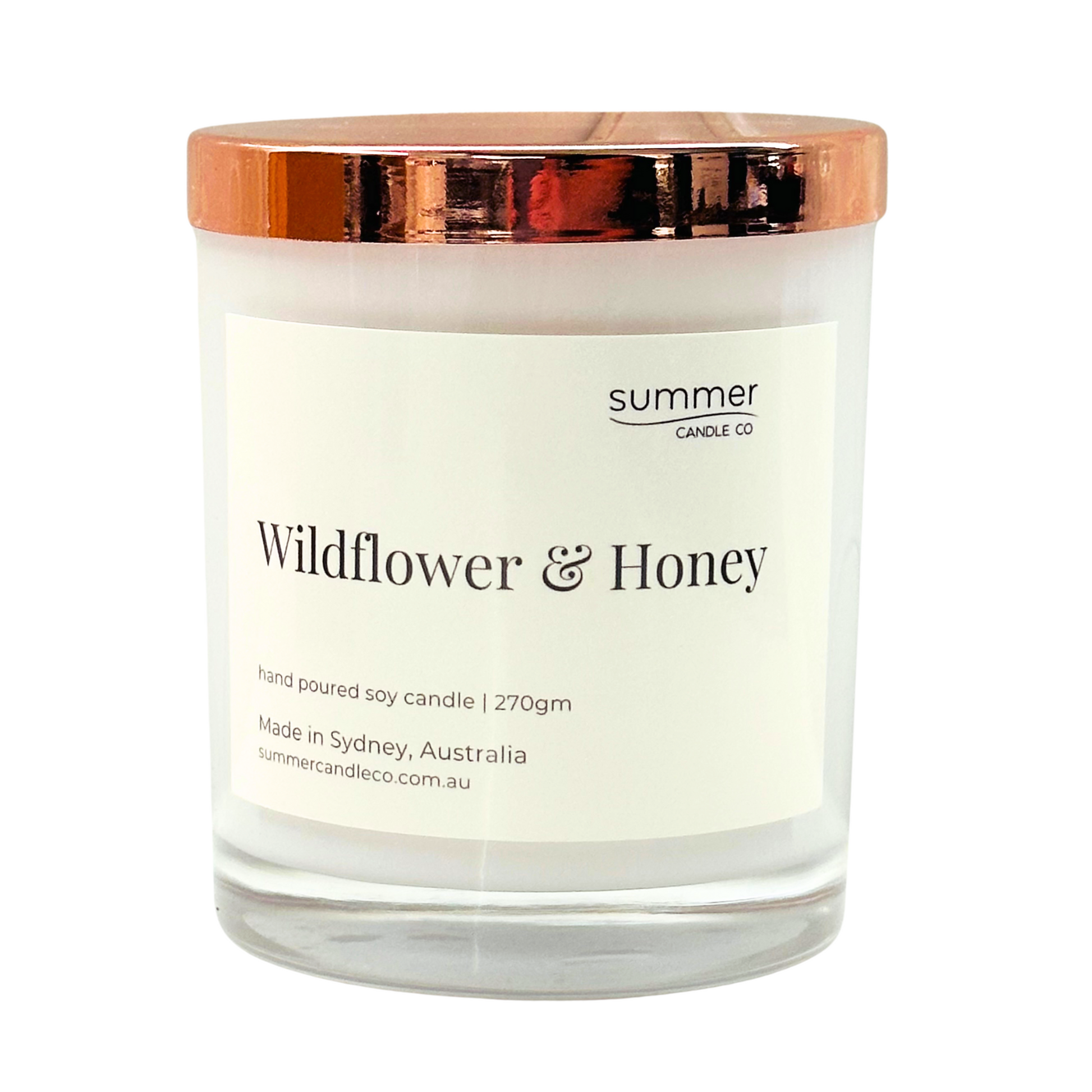 Wildflower & Honey Soy Wax Candle from Summer Candle Co - 270gm