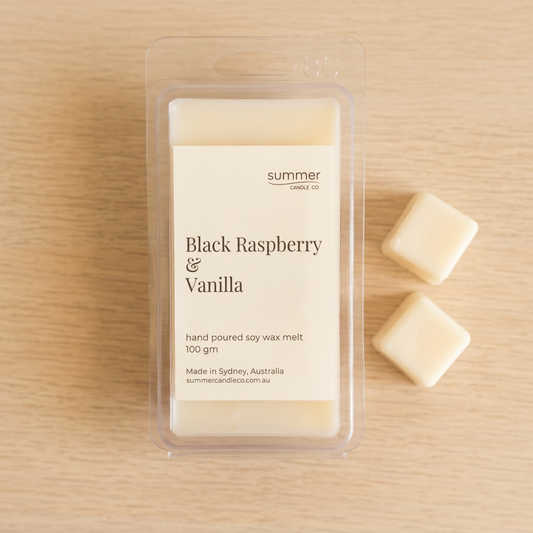 Wax Melts close-up with melt cubes